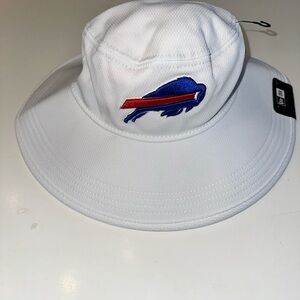 New Era Buffalo Bills 2024 Training Camp Exclusive White Panama Bucket Hat NFL